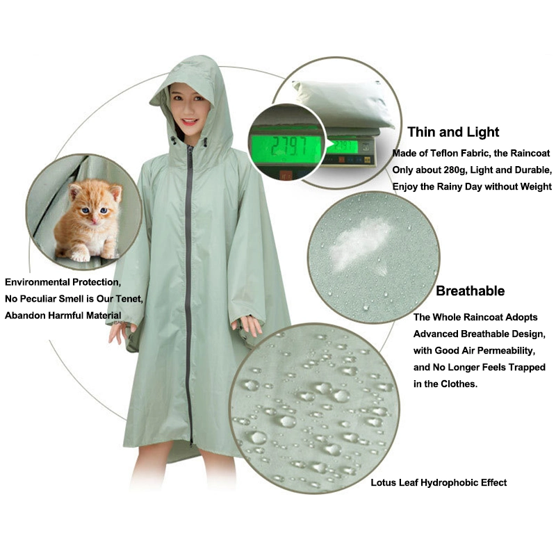 Wholesale Manufacturer Japanese/Korea Men Women Adult Fashion Long Hiking/Riding Poncho Outdoor Waterproof Poncho Raincoat