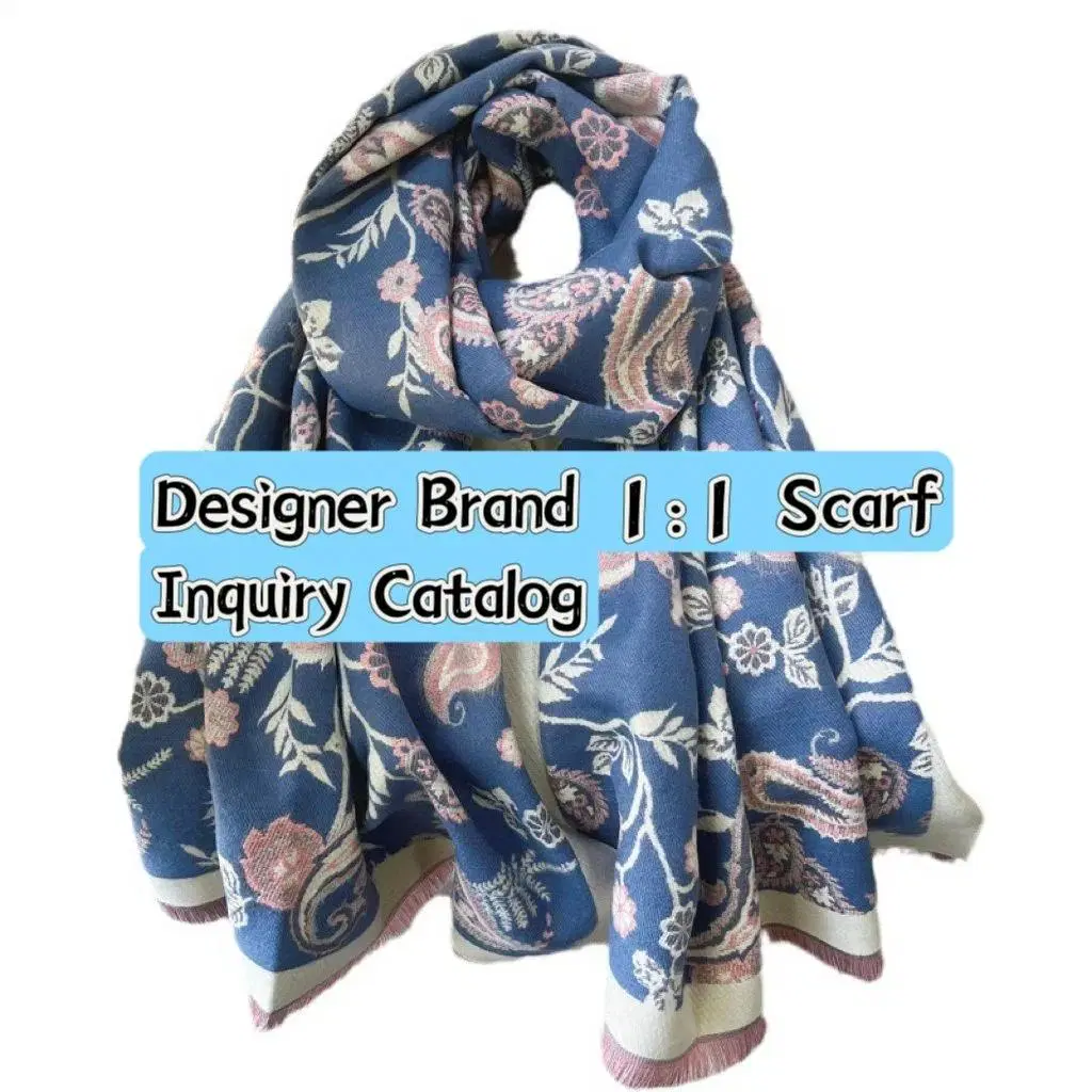 2024 Hot Selling Classical and Popular Women Scarves New Fashion Winter Designers 100% Merino Wool Shawl Houndstooth Wool Scarf