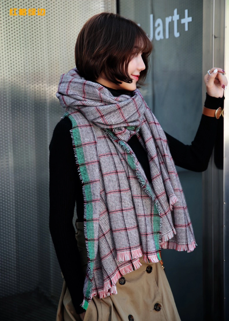 Winter Scarf for Women Tartan Plaid Wool Scarves