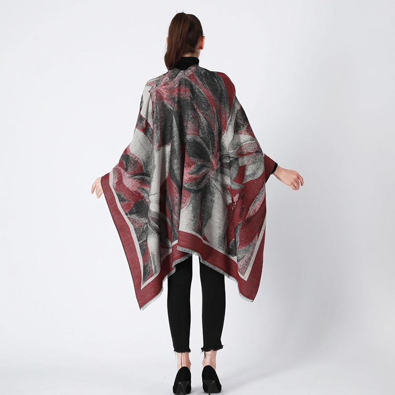 Winter Warm Poncho Shawl Stylish Ladies Elegant Women Cardigan Sweater Blanket Cape