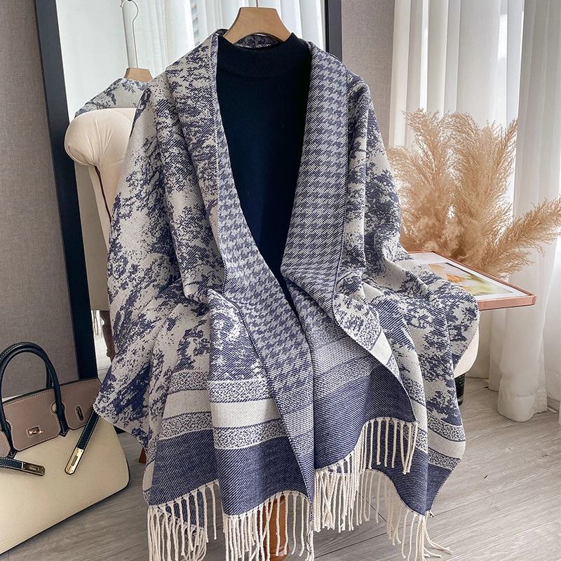 Winter Warm Scarfs Cashmere Tassel Pashmina Plaid Blanket Shawls Wholesale Replica Brand Designer Wool Scarf
