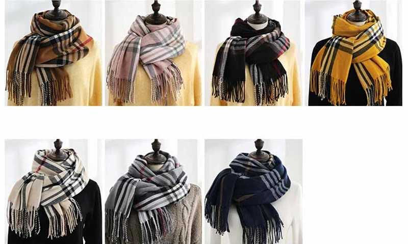 Large Blanket Classic Plaid Shawl Soft Warm Wrap Wholesale