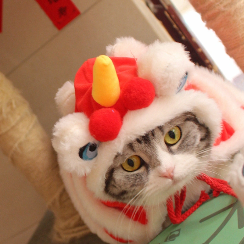 Pet Wake -up Lion Cape Cat Clothing Clothes Cape Lion Dance Shawl