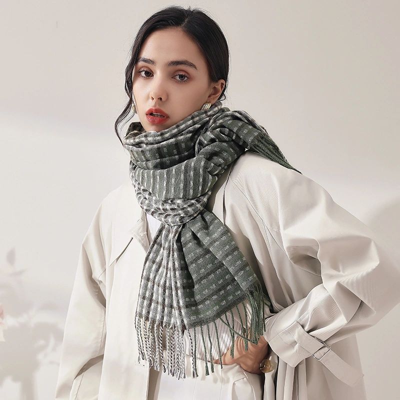 New Style All-Match Multi-Color Cashmere Scarf Print Plaid Warm Autumn and Winter Style Lady Scarf