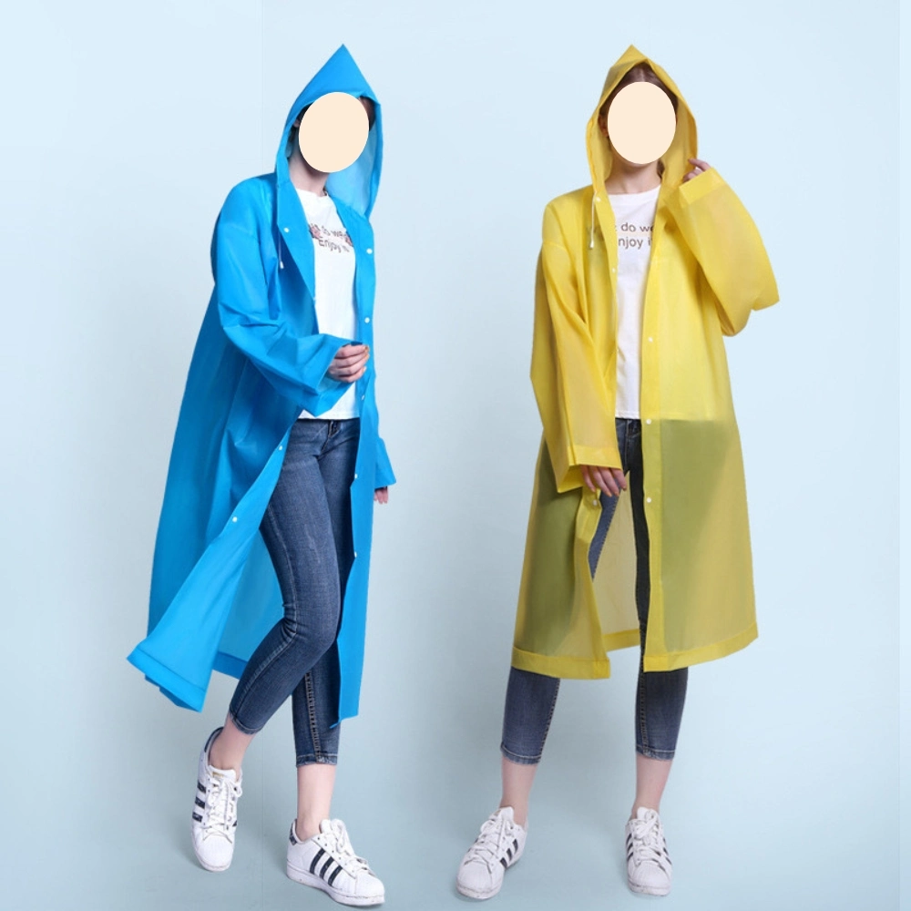 Non-Disposable Raincoat Fashion EVA Raincoat Adults and Children Outdoor Travel Portable Thickened Rain Cape Bl23264