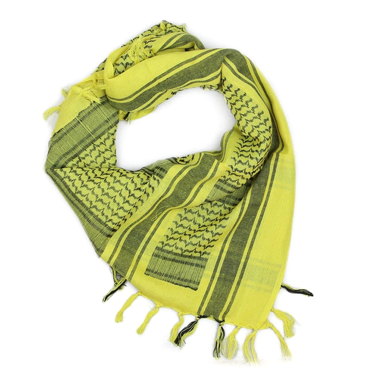 Factory Supplier Sand Proof Head Neck Scarf Arab Wrap Tactical Palestinian Cotton Warm Scarf