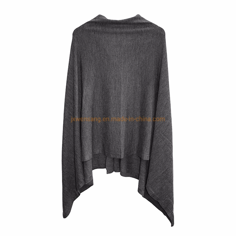 Custom Made Australia Merino Wool Blanket Women Superfine Soft Warm Cape Wrap Poncho