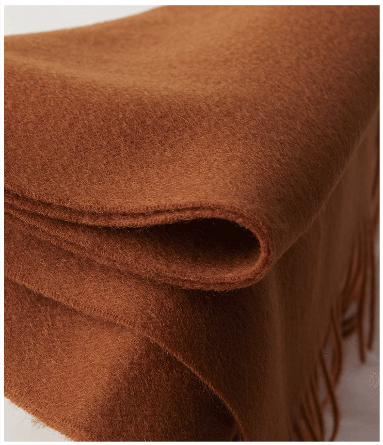 Premium Luxury Solid Color Pure Wool Scarf