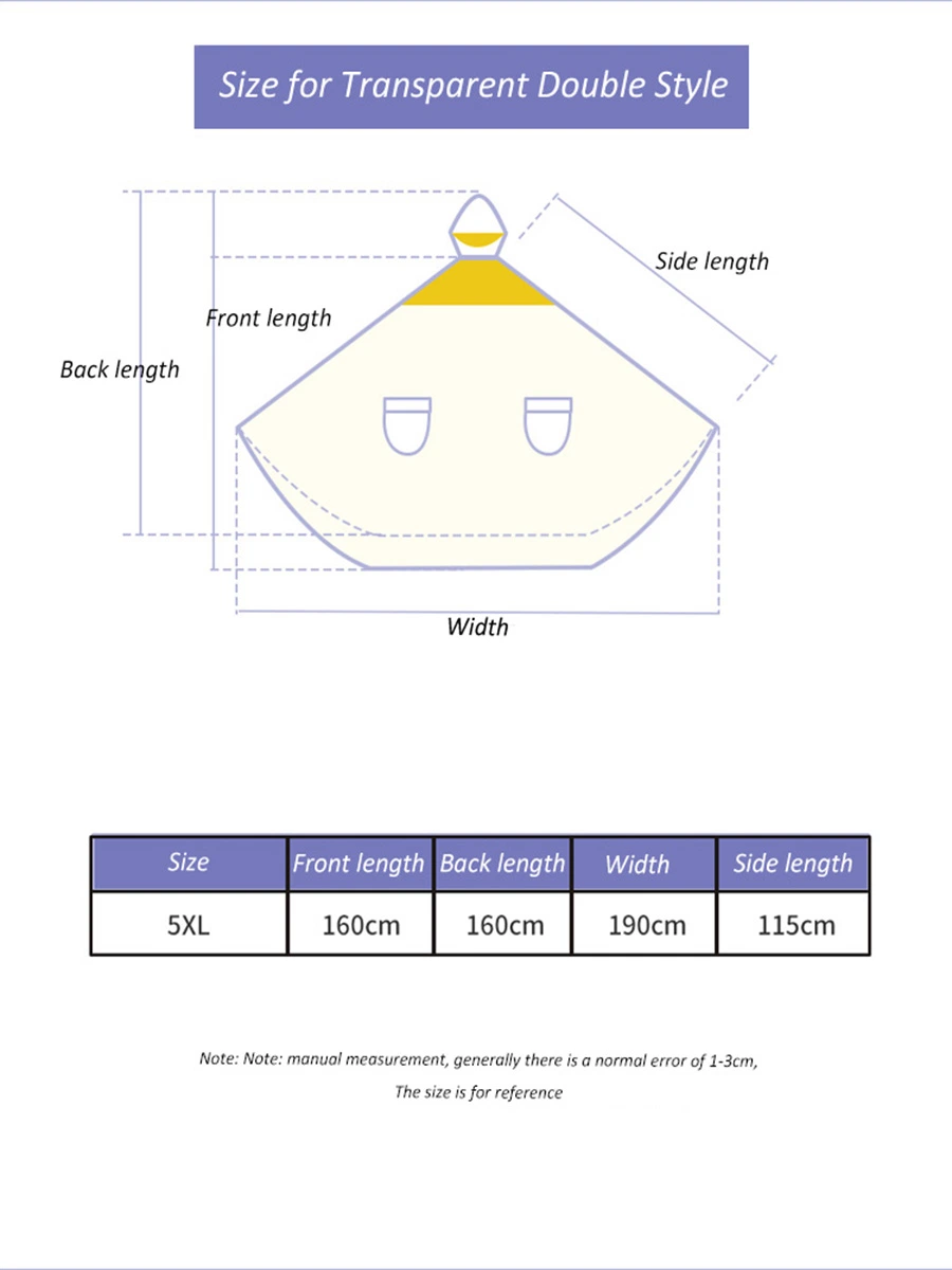 Outdoor Customizable PU/PVC/Oxford Men Women Double Person Scooter Rain Poncho Cape Jacket Raincoat Rainwear for Motorcycle electric Bike Riders