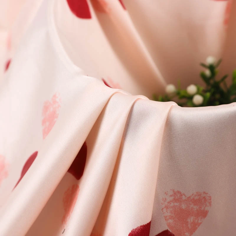 Polyester Satin Printed Fabrics Women Apply to Ms Print Dress Dress and Scarf Shawl