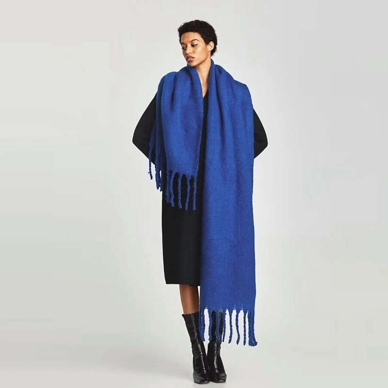 Large Scarf Women&prime;s Long Blanket Chunky Oversized Winter Fall Warm Scarf Big Turban Head Scarfs for Women