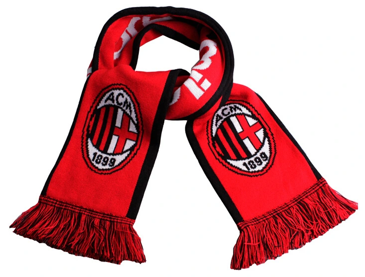 Fashion Embroidery Fan Football Club Printing Silk Satin Scarf (B-NF19F06013)