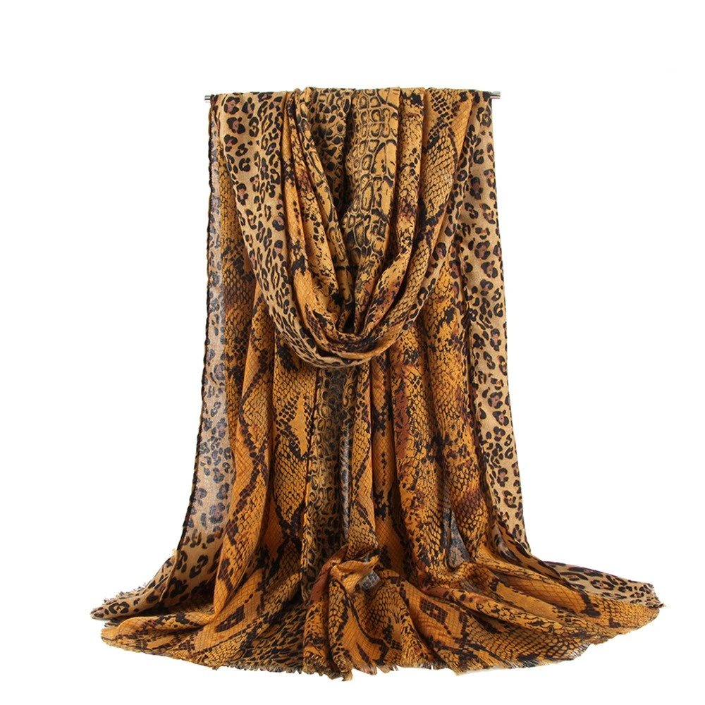 Leopard Stoles Ladies Autumn Winter Shawl