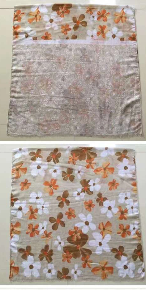 Spring Summer Fresh Elegant Cotton Linen Feel Scarf