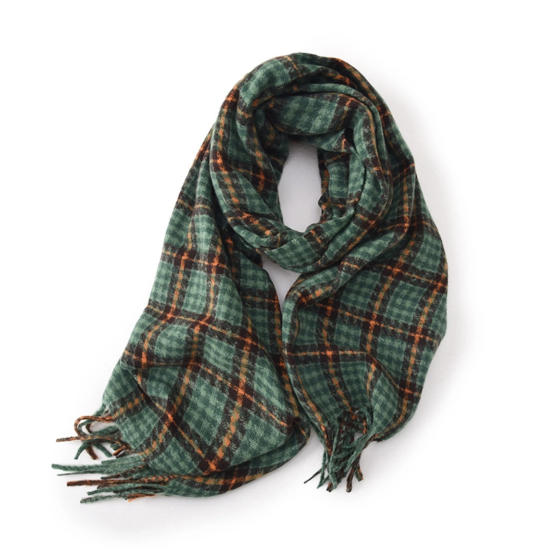 New Design Checked Oversize Blanket Thicken Plaid Scarves