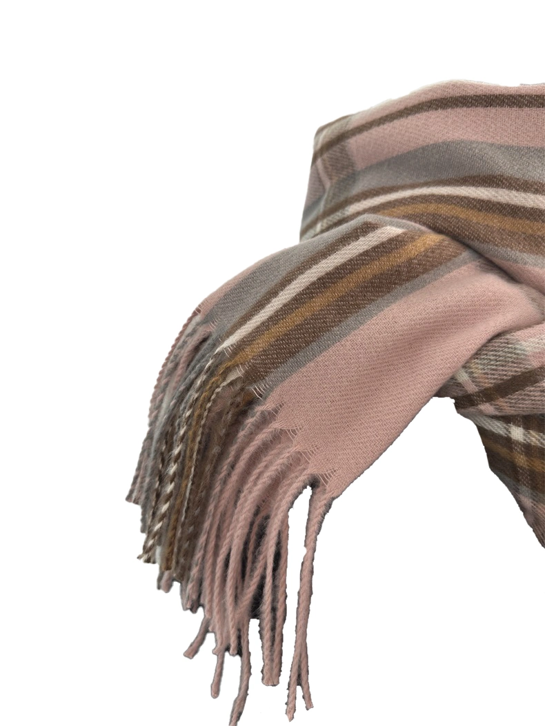 Autumn and Winter Plaid Versatile Warm Neck Shawl