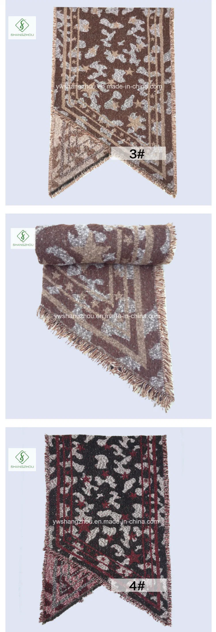 New Europe Winter Pashmina Jacquard Scarf Fashion Women Shawl