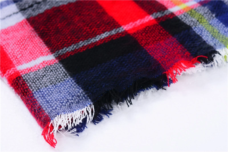 Designer 2020 Women Knitted Spring Winter Plaid Scarves Warm Cashmere Shawls Pashmina Wrap Scarf