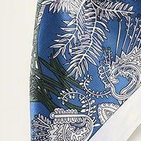 Six Color Women Fashion Summer Floral Lady Custom Daily Silk Scarf