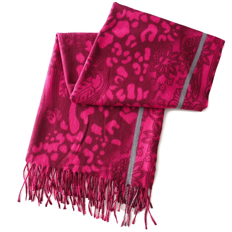 Paisley and Leopard Pattern Pashmina Scarf/Shawl