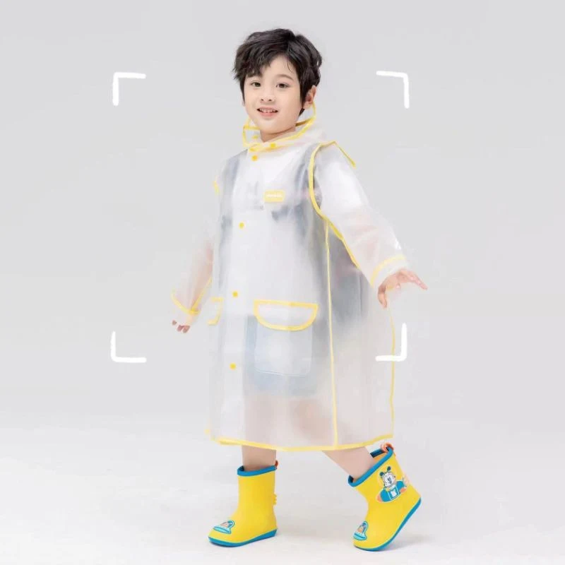 Kids Raincoats Waterproof Hooded Rain Poncho for Boys and Girls