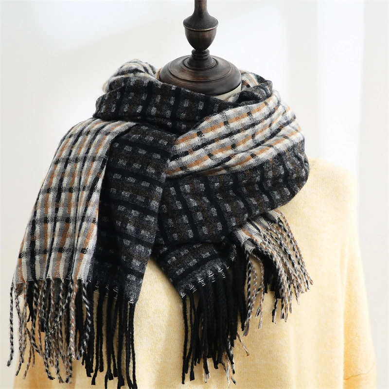 New Style All-Match Multi-Color Cashmere Scarf Print Plaid Warm Autumn and Winter Style Lady Scarf