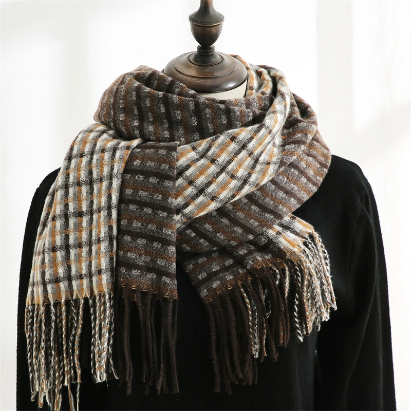 New Style All-Match Multi-Color Cashmere Scarf Print Plaid Warm Autumn and Winter Style Lady Scarf