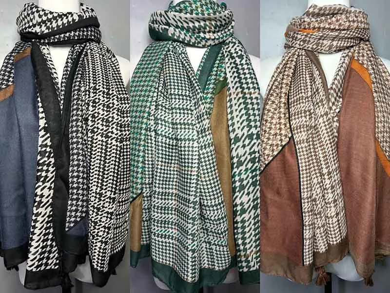 New Design Ready to Ship Soft Cashmere Feel Blanket Scarves Long Brand Warm Tassel Thick Winter Shawl