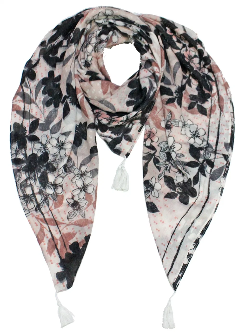 Lady Long Scarf with Dark Color Print 2022 Autumn Shawl OEM New Arrive Square Head Wrap