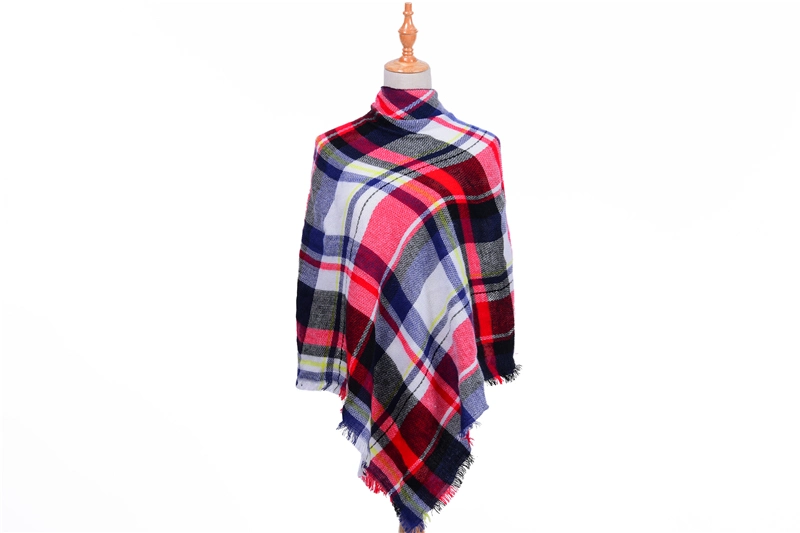 Designer 2020 Women Knitted Spring Winter Plaid Scarves Warm Cashmere Shawls Pashmina Wrap Scarf