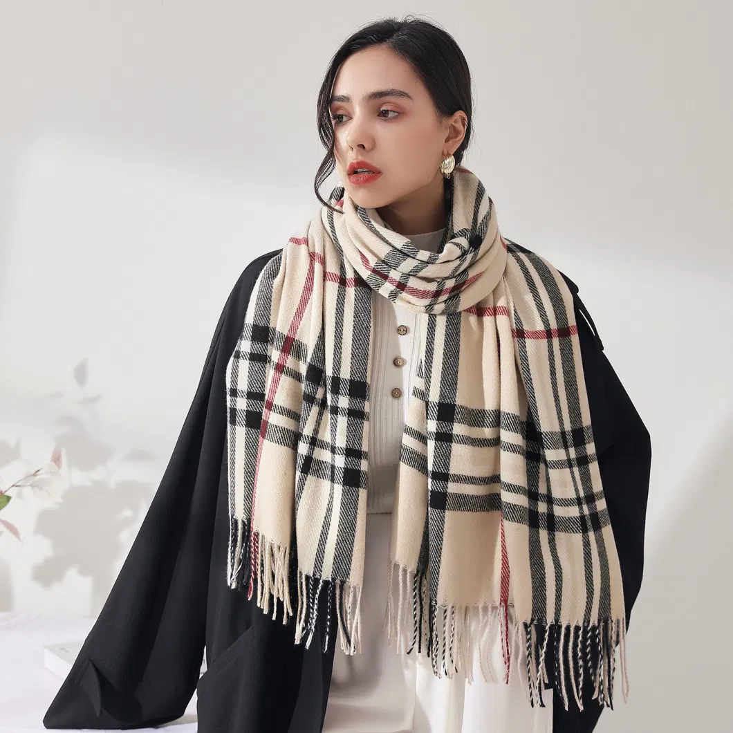 Large Blanket Classic Plaid Shawl Soft Warm Wrap Wholesale