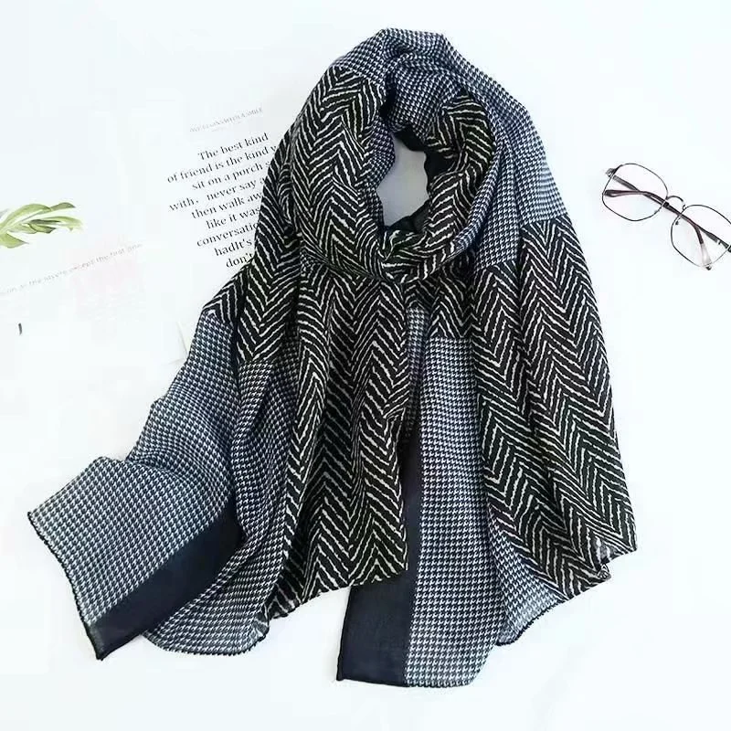 New Design Ready to Ship Soft Cashmere Feel Blanket Scarves Long Brand Warm Tassel Thick Winter Shawl