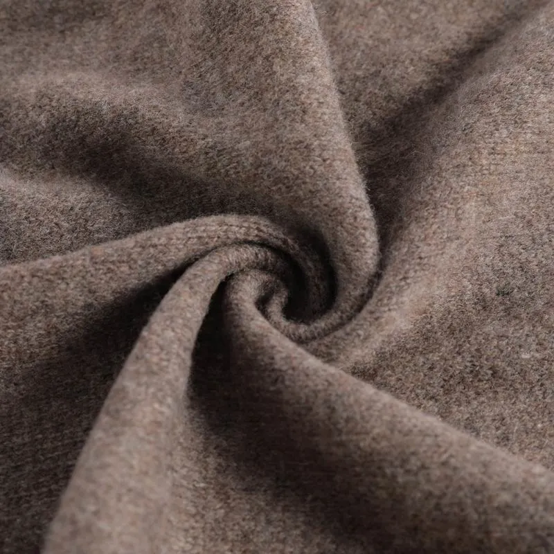 Winter Simple Super Warm Merino Wool Woven Scarf for Women