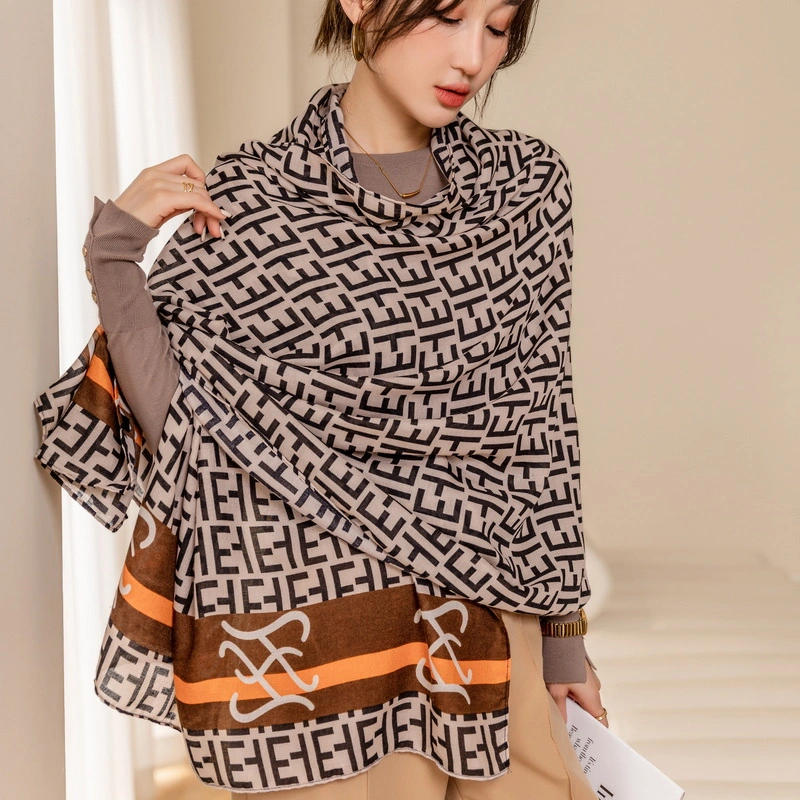 Custom Spring Soft Oversized Printed Scarf Online for Ladies
