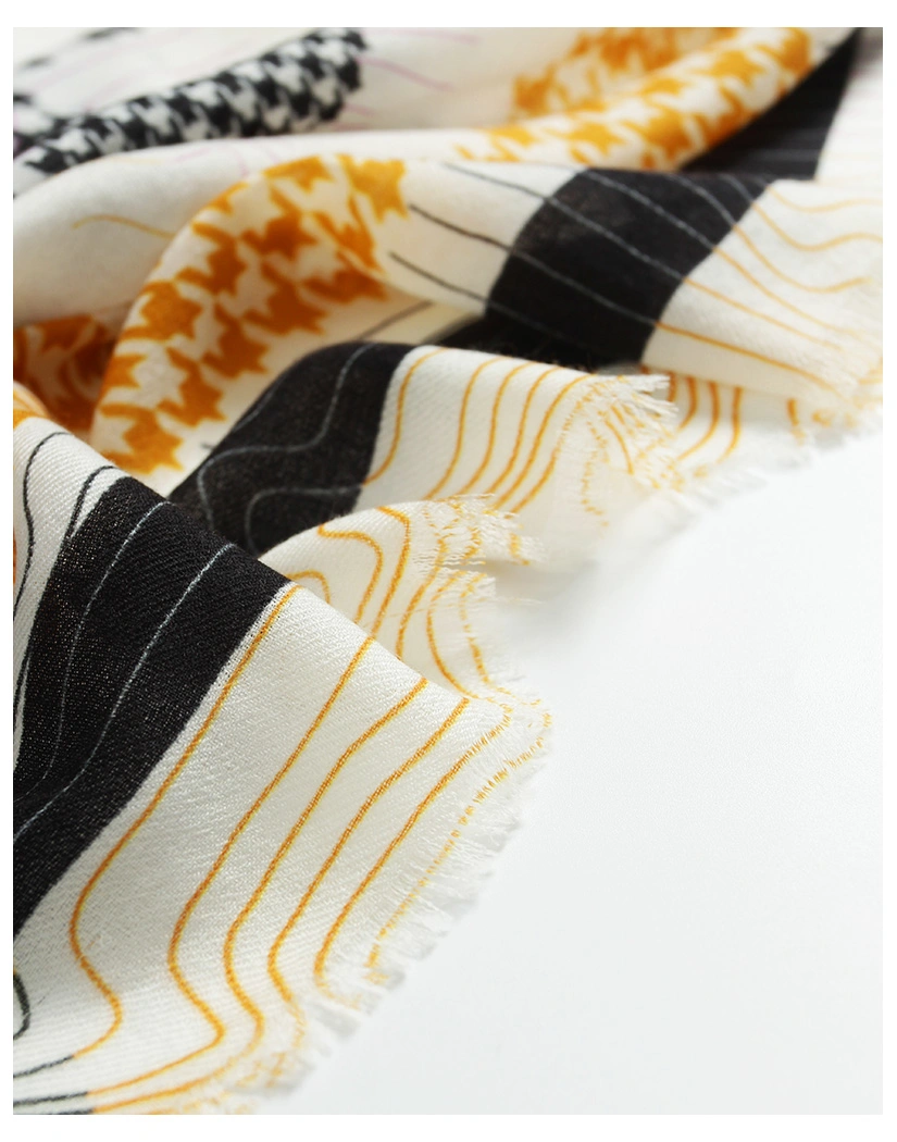 Finest Printed on Demand Merino Wool Scarf for Ladies