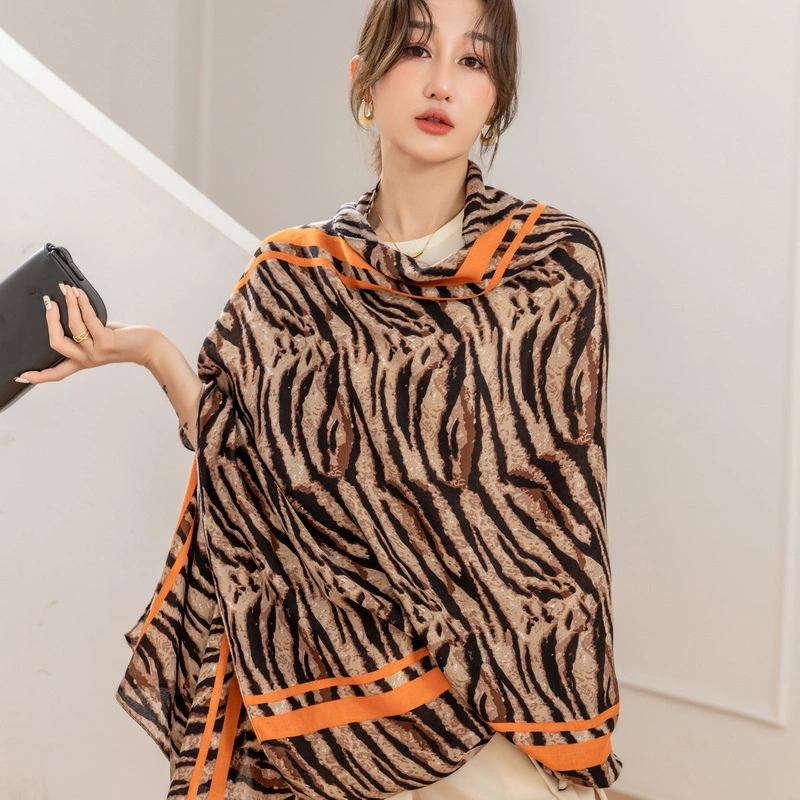 Wholesale Oversized Spring Leopard Print Scarf for Ladies