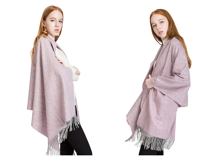 Luxury and Simple Pure Wool Long Scarf for Women