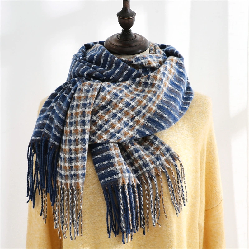 New Style All-Match Multi-Color Cashmere Scarf Print Plaid Warm Autumn and Winter Style Lady Scarf