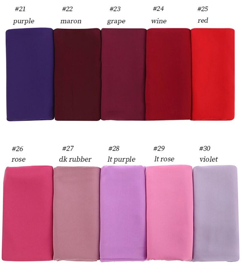 Cheap Arab Pure Color Shawl Long Scarf Muslim Chiffon Hijab Scarf