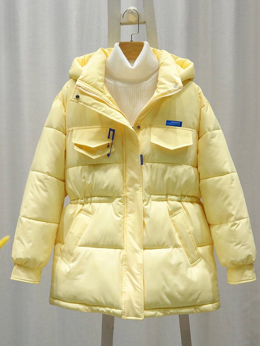 Down Cotton Jacket Women&prime;s Winter Loose MID-Length Cotton Coat