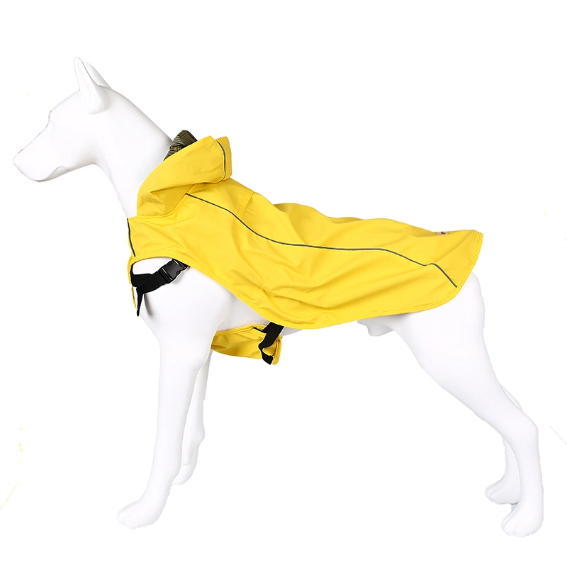 Modern Style Lovely Ducky-Yellow Dog Rain Poncho with Hoodie