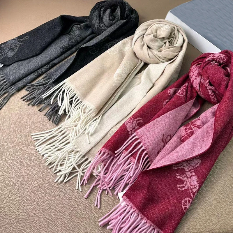 Replica Wholesale Scarf Wholesale Soft Merino Wool Cashmere Scarf Warm Designer Women Scarves