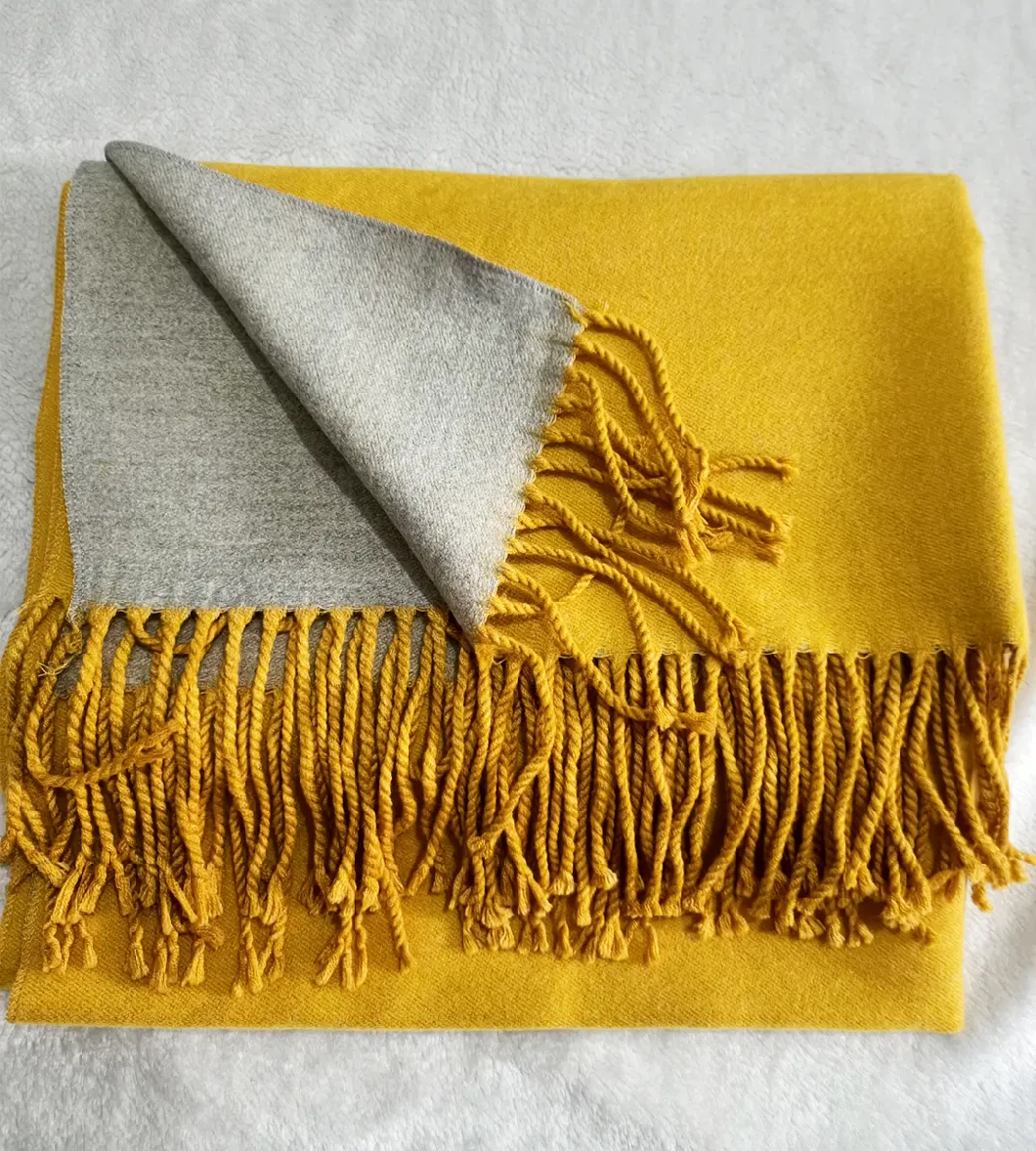 Hot Sales Woge Manufacturer Bulk Cashmere Feeling Winter Reversible Shawls