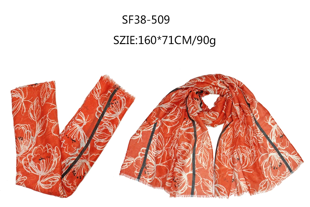 Women Polyester New 2022 New Fashion Accessories Pure Contrast Color Customizable Scarf