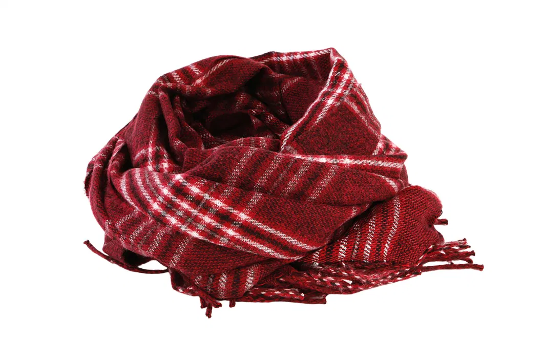 Warm Cashmere Feeling Soft Poly Viscose Plaid Scottish Scarves