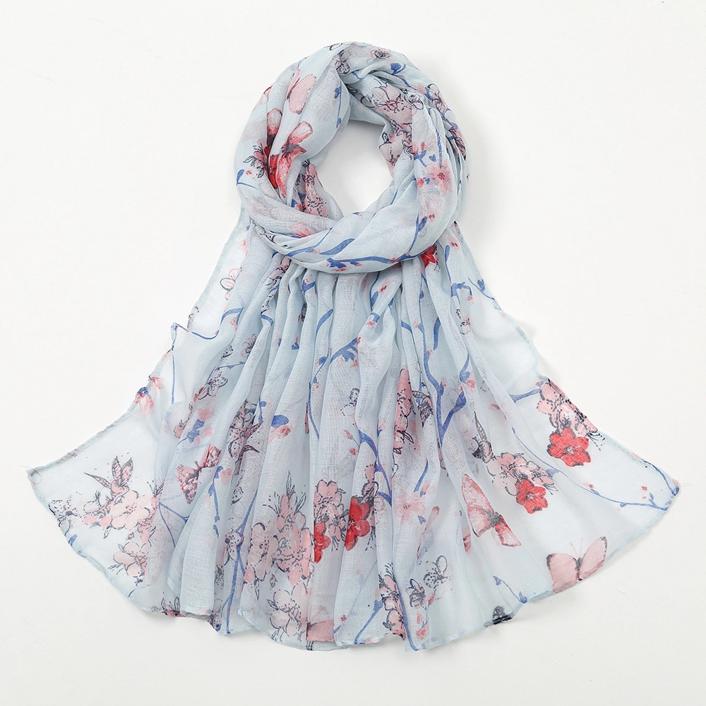 Scarf for Women Lightweight Floral Flower Scarves for Fall