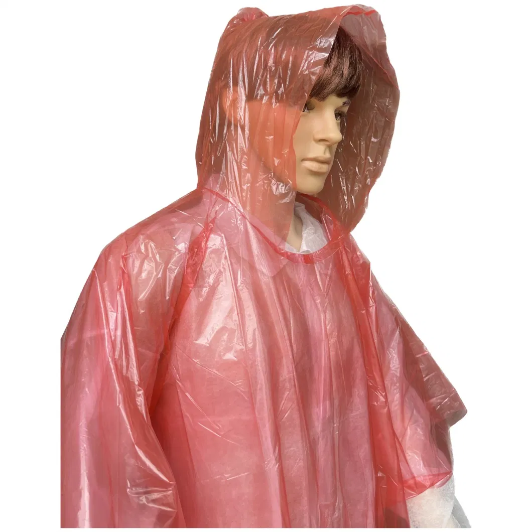 Disposable Rain Ponchos with Hood for Adults, Family, Women, Men, Individually Wrapped