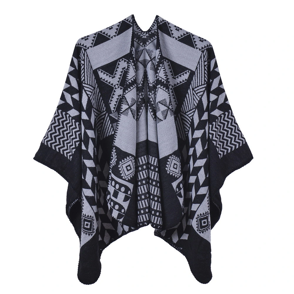 Poncho Cape Retro Style Vintage Winter Shawl Wraps for Women