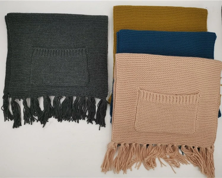 Hot Selling Normal Warm Shawl for Women Men Custom Winter Knitted Acrylic Scarf