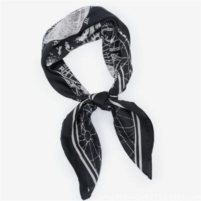 Custom Fashion Polyester Scarf Square Scarf Head Scarf